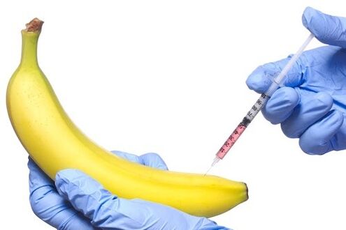 injectable penis enlargement following the example of a banana