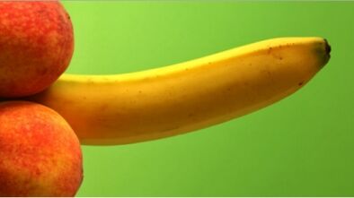 An enlarged member using the example of a banana