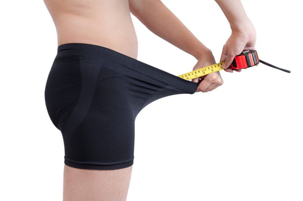 Measurement of penile length after soda massage